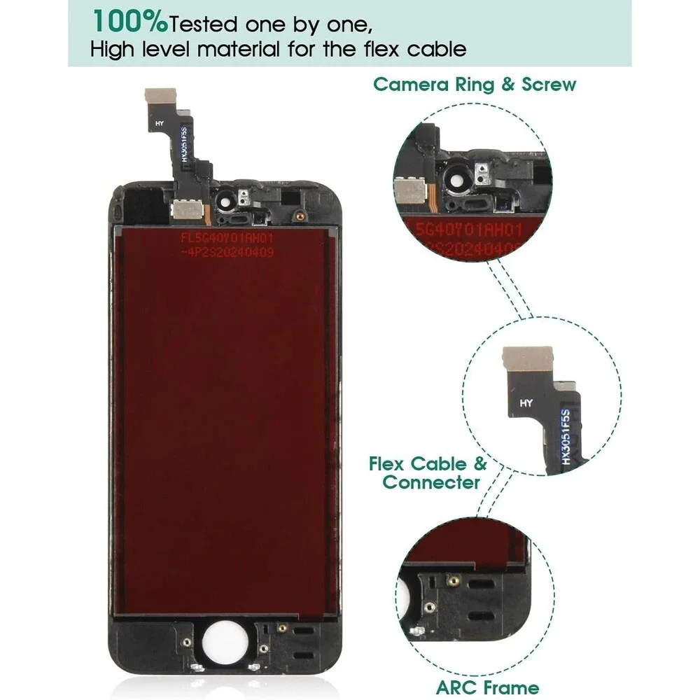 for iPhone SE 2016 Screen Replacement for iPhone 5S LCD Digitizer Repair Kits...